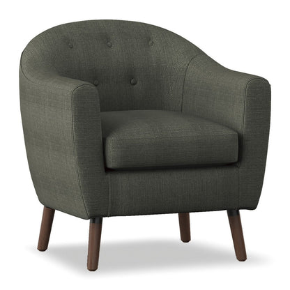 ACCENT CHAIR, GRAY 100% POLYESTER 1192GY