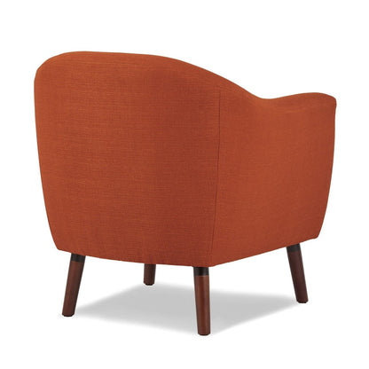 ACCENT CHAIR, ORANGE 100% POLYESTER 1192RN