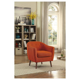ACCENT CHAIR, ORANGE 100% POLYESTER 1192RN