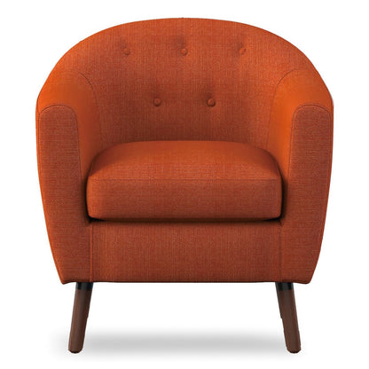 ACCENT CHAIR, ORANGE 100% POLYESTER 1192RN