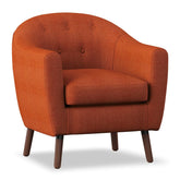 ACCENT CHAIR, ORANGE 100% POLYESTER 1192RN