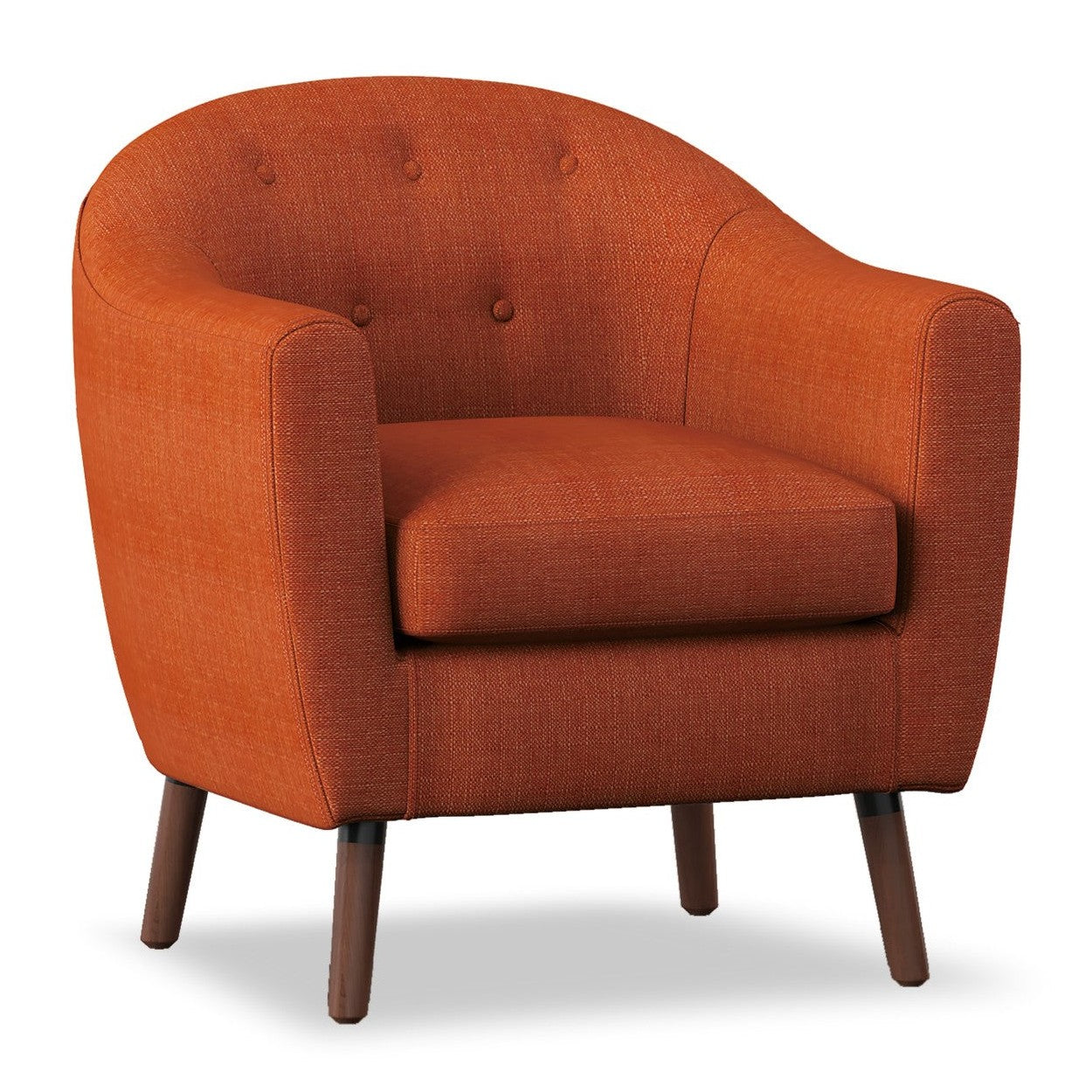 ACCENT CHAIR, ORANGE 100% POLYESTER 1192RN