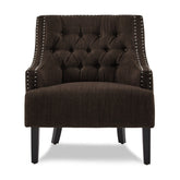 ACCENT CHAIR, CHOCOLATE 100% POLYESTER 1194CH