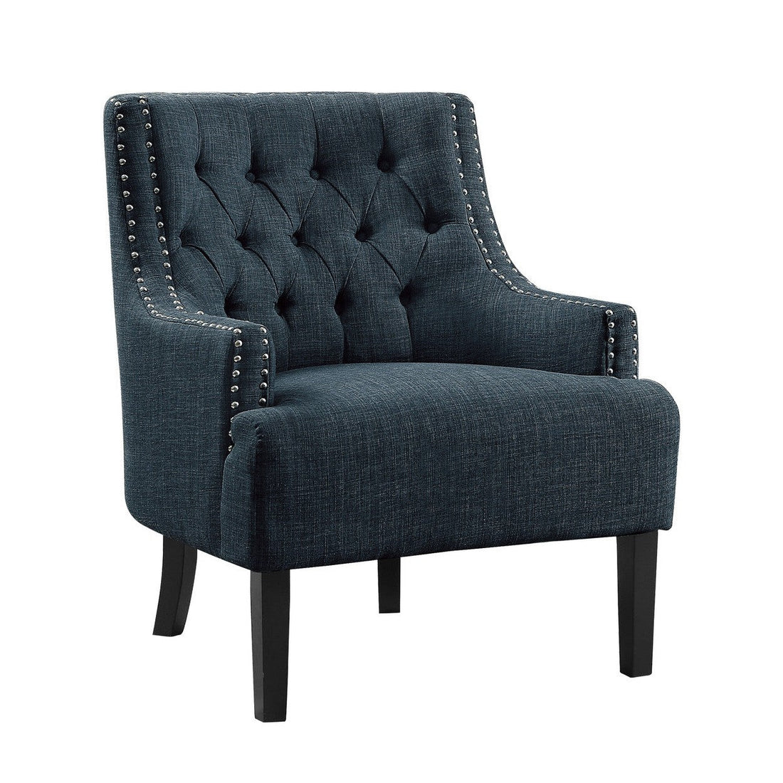 ACCENT CHAIR, INDIGO 100% POLYESTER 1194IN