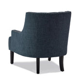 ACCENT CHAIR, INDIGO 100% POLYESTER 1194IN
