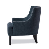 ACCENT CHAIR, INDIGO 100% POLYESTER 1194IN
