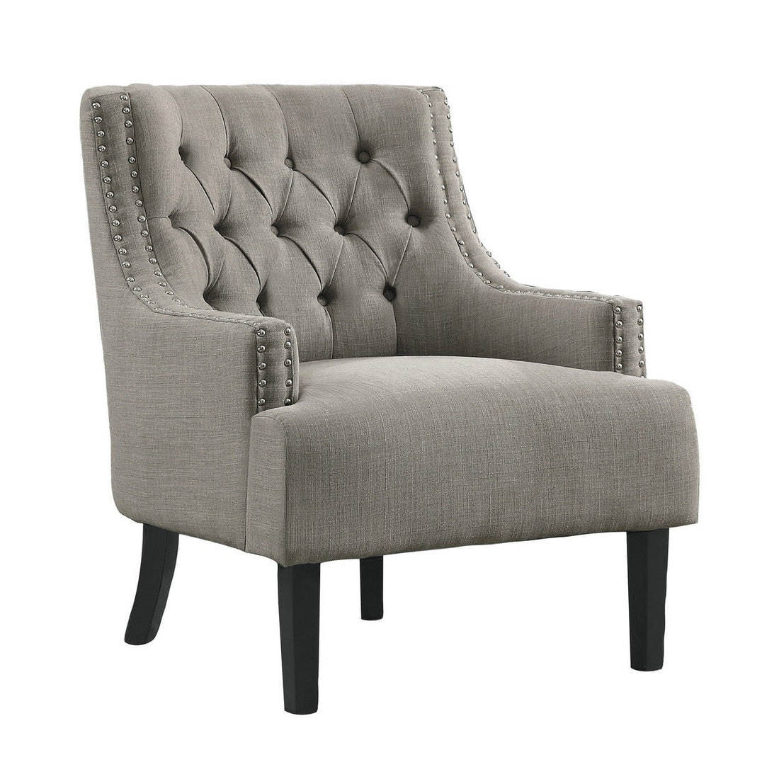 ACCENT CHAIR, TAUPE 100% POLYESTER 1194TP