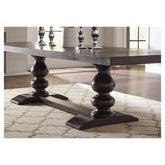 Phelps Rectangular Dining Table Antique Noir 121231