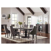 Phelps Rectangular Dining Table Antique Noir 121231