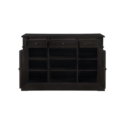 Phelps 2-door Rectangular Server Antique Noir 121235