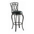 Adamsville Upholstered Swivel Bar Stool Black 122060