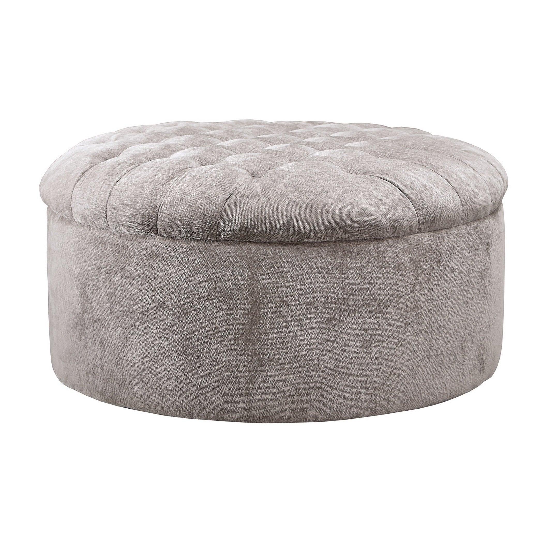 Carnaby Oversized Accent Ottoman Ash-1240408