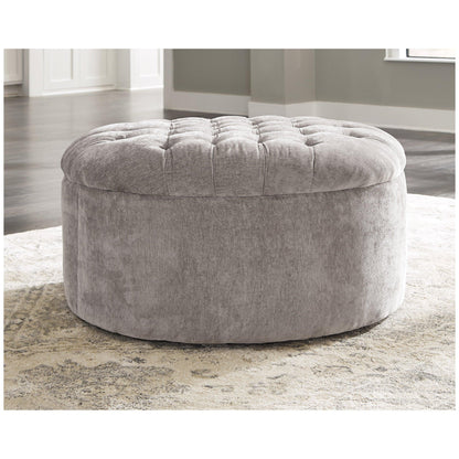 Carnaby Oversized Accent Ottoman Ash-1240408
