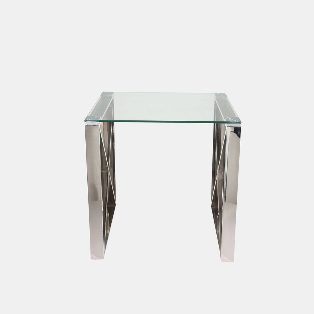 Sagebrook Home Silver Metal/glass Accent Table, Kd