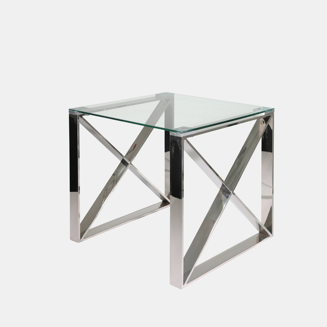 Sagebrook Home Silver Metal/glass Accent Table, Kd