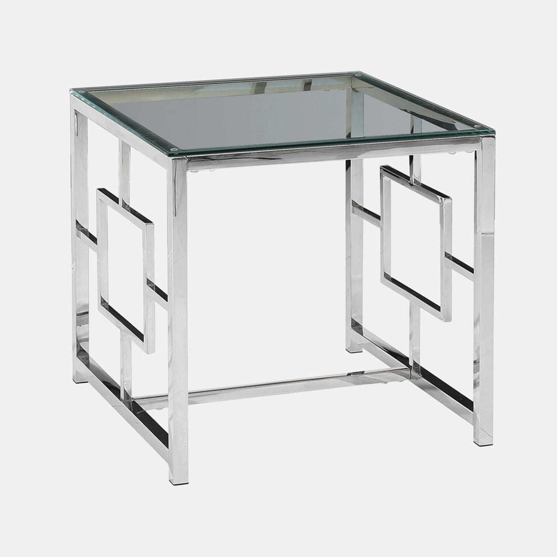 Sagebrook Home Silver Metal/glass Accent Table, Kd
