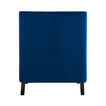 ACCENT CHAIR W/ NAILHEADS, NAVY VELVET (DIFF. NAILHEADS) 1297NV-1NN