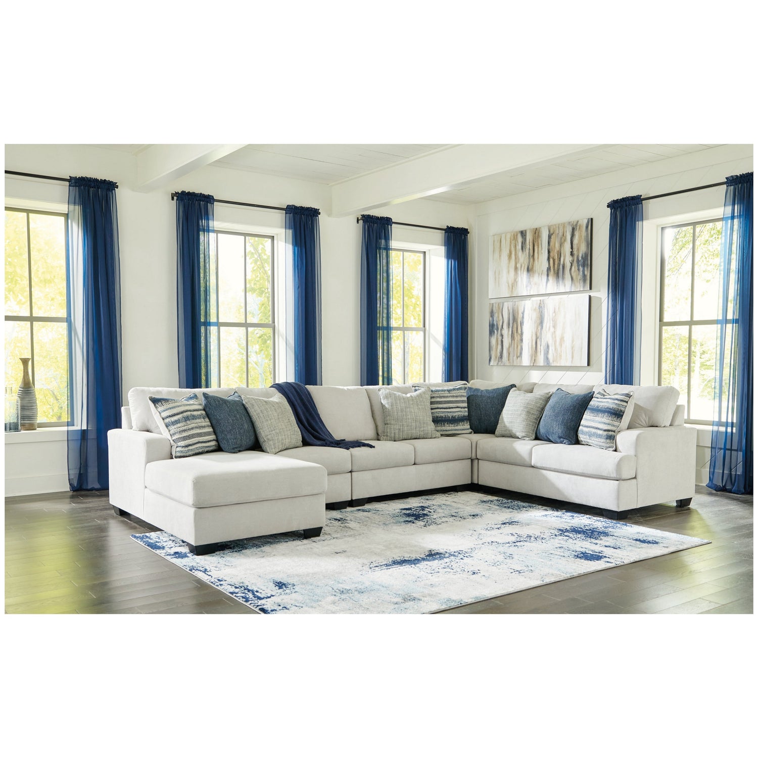 Lowder 5-Piece Sectional with Chaise Ash-13611S2