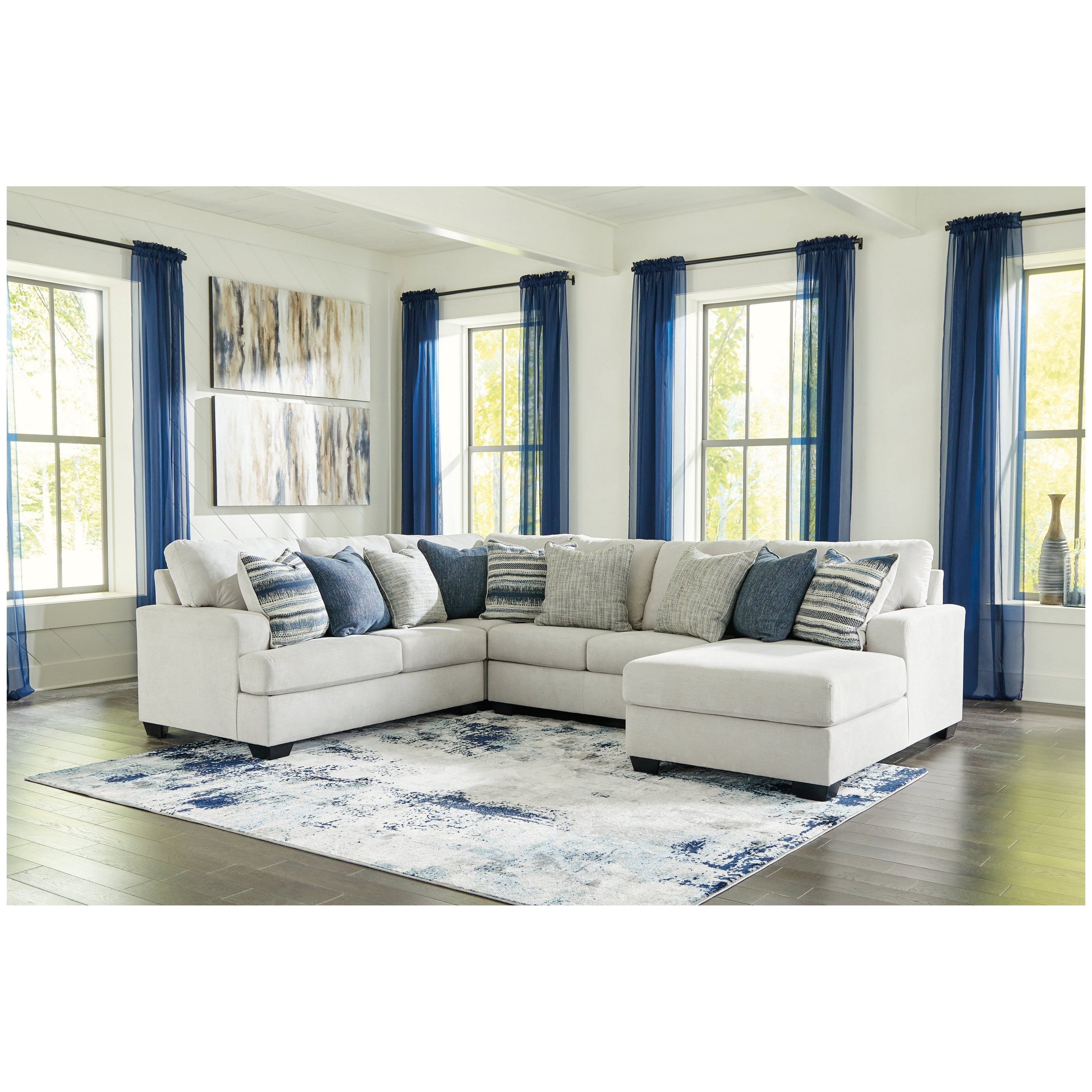 Lowder 4-Piece Sectional with Chaise Ash-13611S6