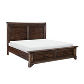 (3) California King Platform Bed with Footboard Storage 1406K-1CK*