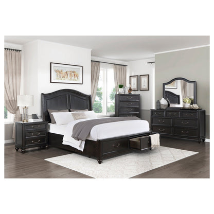 (3) Queen Platform Bed with Footboard Storage 1420-1*