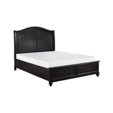 (3) Queen Platform Bed with Footboard Storage 1420-1*