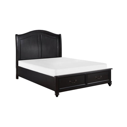 (3) Queen Platform Bed with Footboard Storage 1420-1*