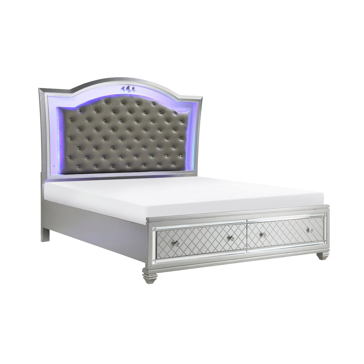 (3) Eastern King Platform Bed with Footboard Storage 1430K-1EK*