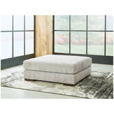 Regent Park Oversized Accent Ottoman Ash-1440408