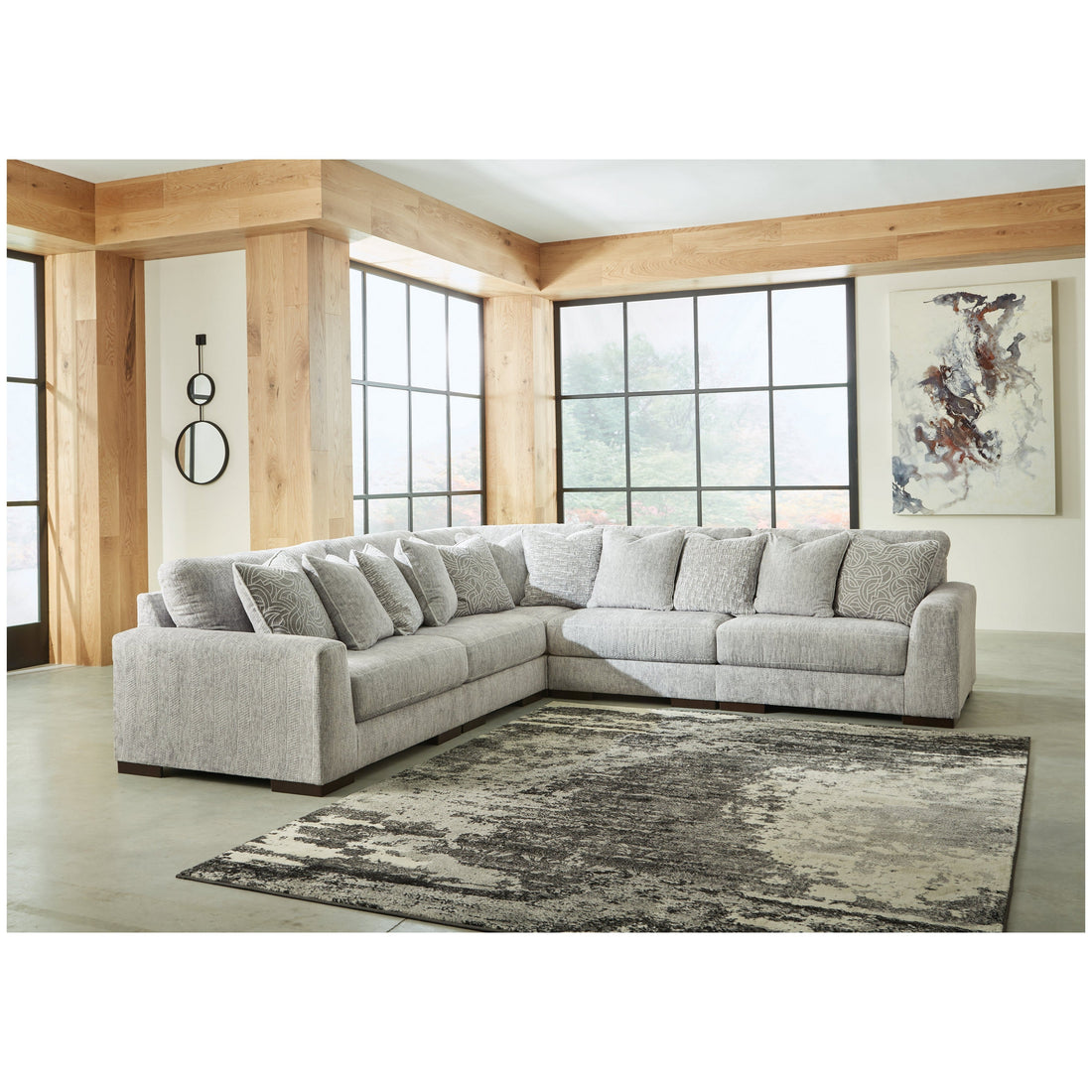 Regent Park 5-Piece Sectional Ash-14404S3