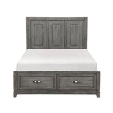 (3) CK PLFM BED W/FB DRAWERS 1450K-1CK*