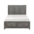 (3) CK PLFM BED W/FB DRAWERS 1450K-1CK*