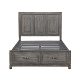 (3) CK PLFM BED W/FB DRAWERS 1450K-1CK*