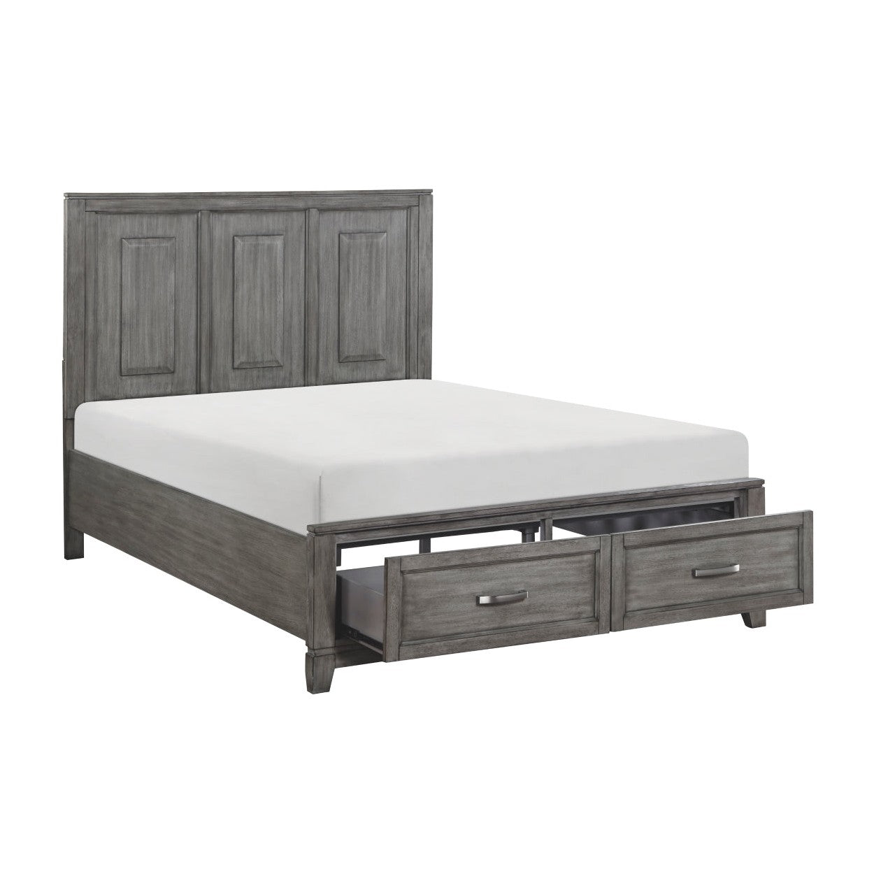 (3) QUEEN PLFM BED W/FB DRAWERS 1450-1*