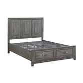 (3) CK PLFM BED W/FB DRAWERS 1450K-1CK*