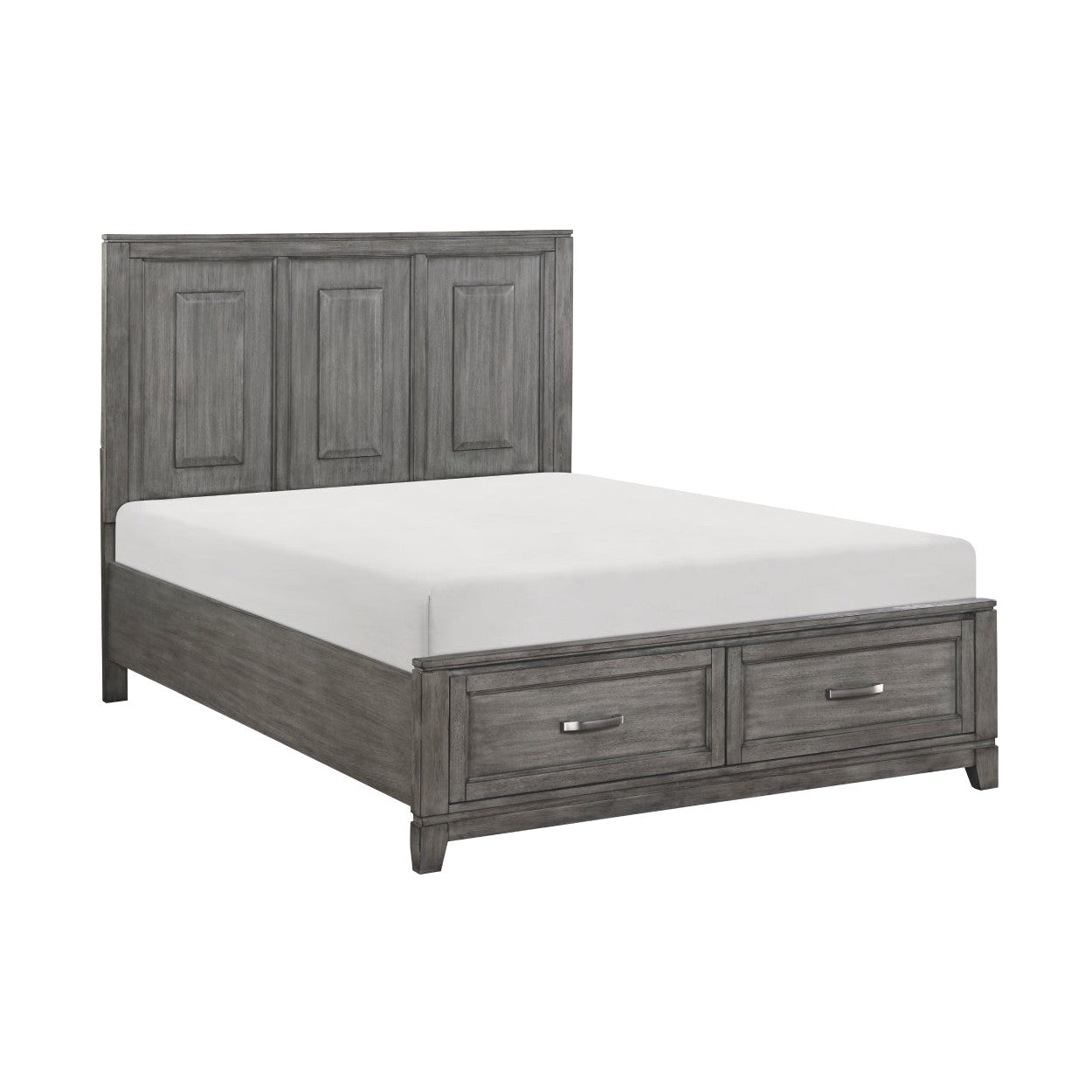 (3) QUEEN PLFM BED W/FB DRAWERS 1450-1*