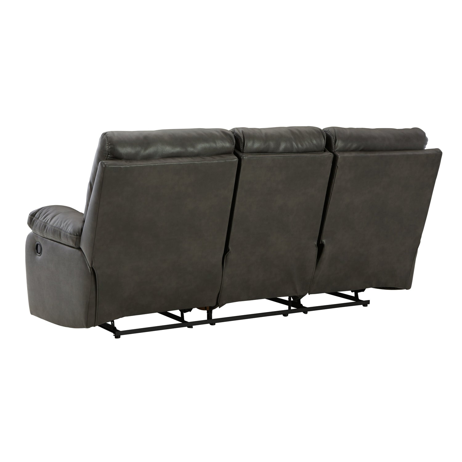 Willamen Reclining Sofa with Drop Down Table Ash-1480189