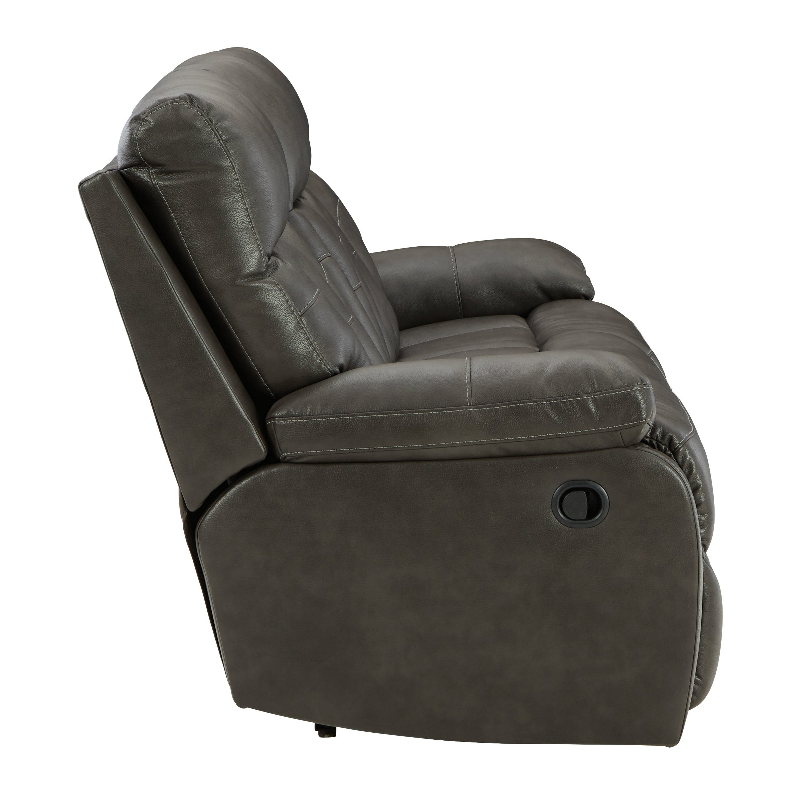 Willamen Reclining Sofa with Drop Down Table Ash-1480189
