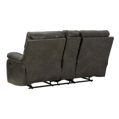 Willamen Reclining Loveseat with Console Ash-1480194