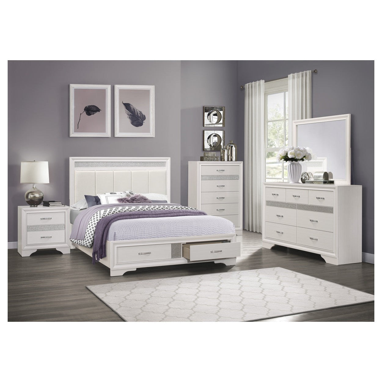 (3) Eastern King Platform Bed 1505WK-1EK*
