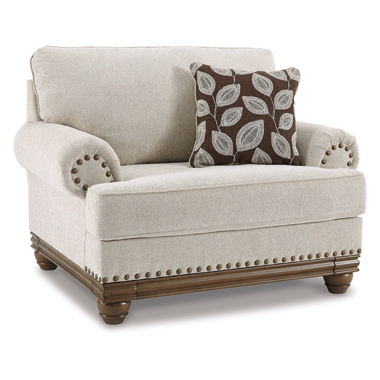Harleson Sofa and Loveseat with Chair and Ottoman Ash-15104U4