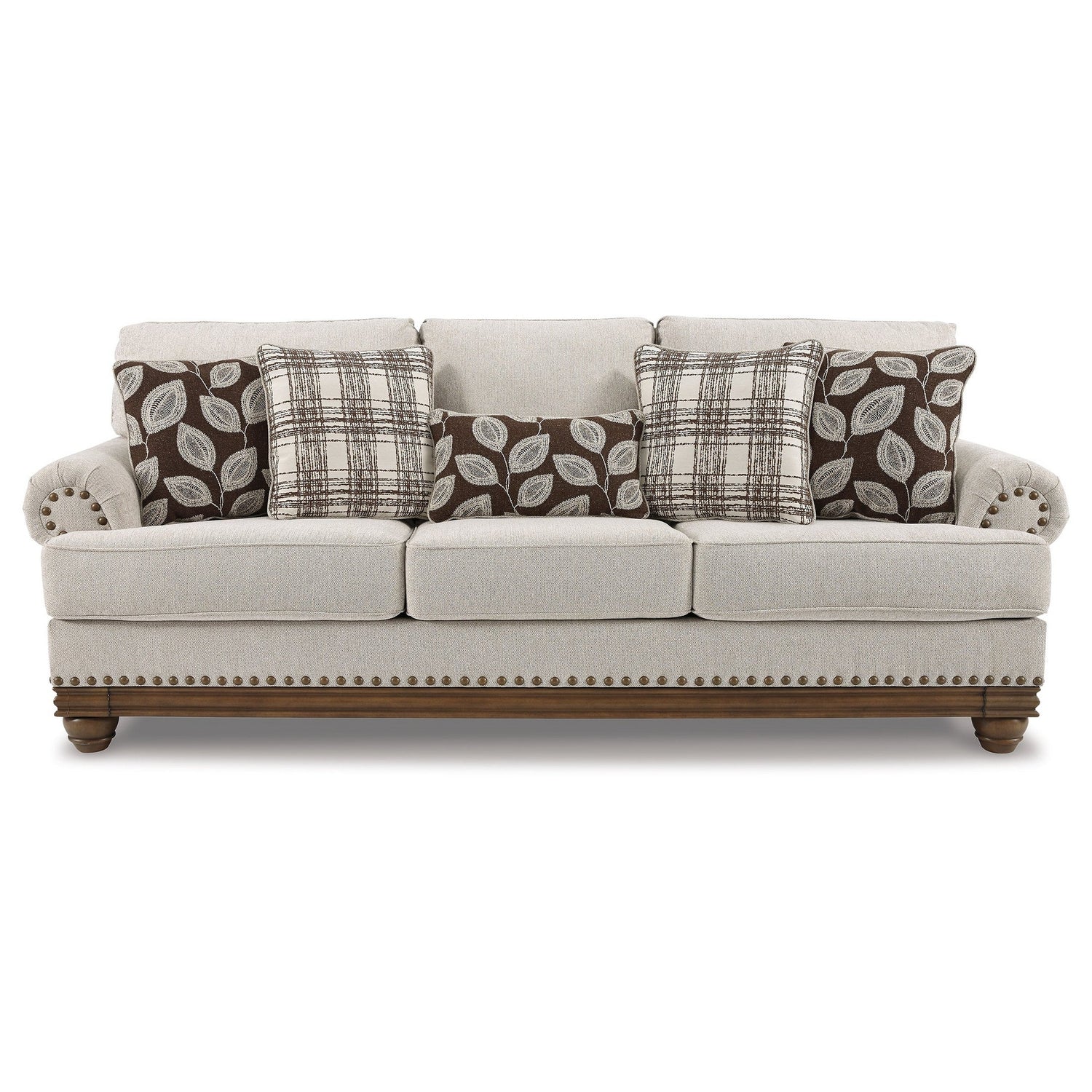 Harleson Sofa and Loveseat with Chair and Ottoman Ash-15104U4