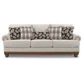 Harleson Sofa and Loveseat with Chair and Ottoman Ash-15104U4