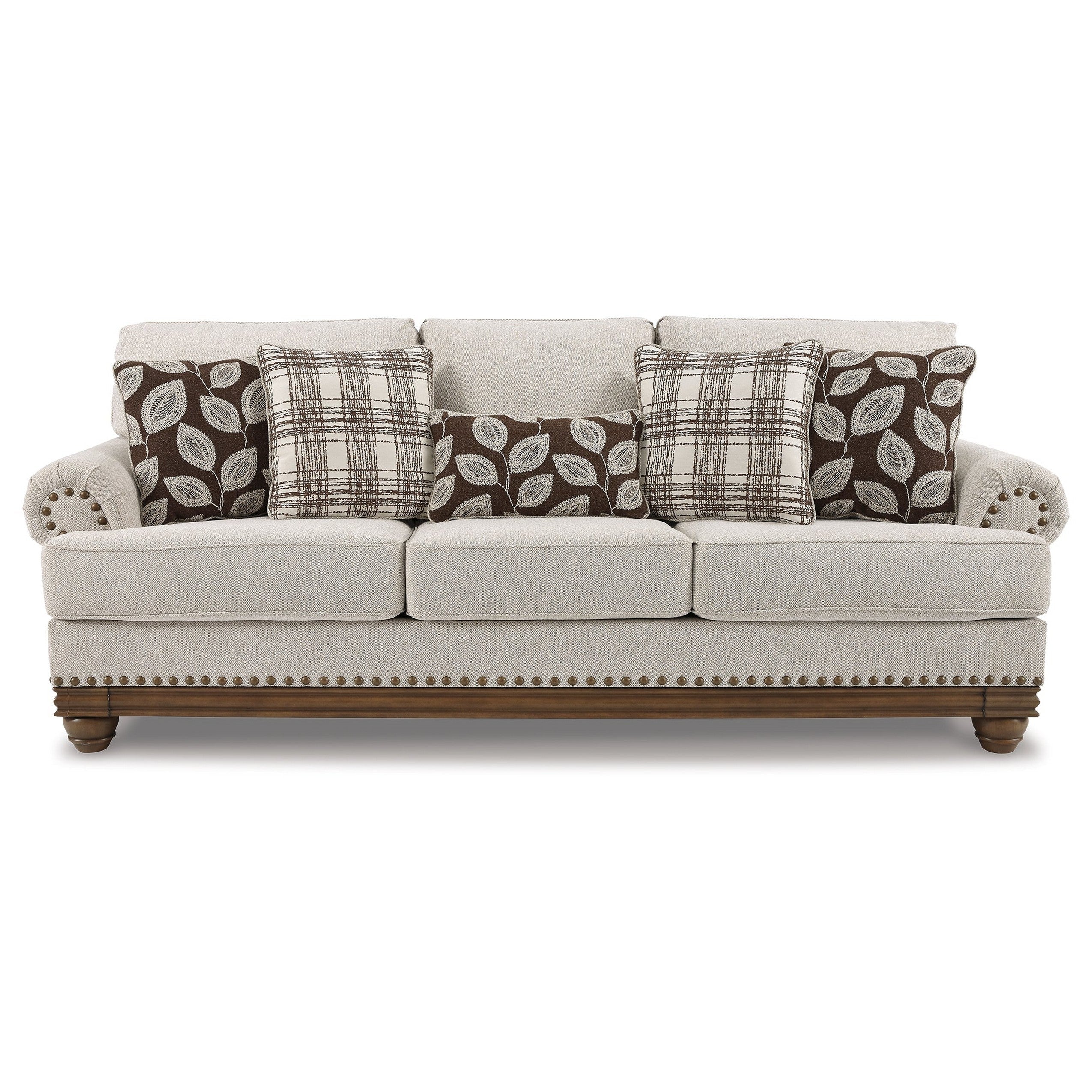 Harleson Sofa and Loveseat with Chair and Ottoman Ash-15104U4