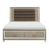 (3) Eastern King Platform Bed with LED Lighting and Storage Footboard 1515K-1EK*