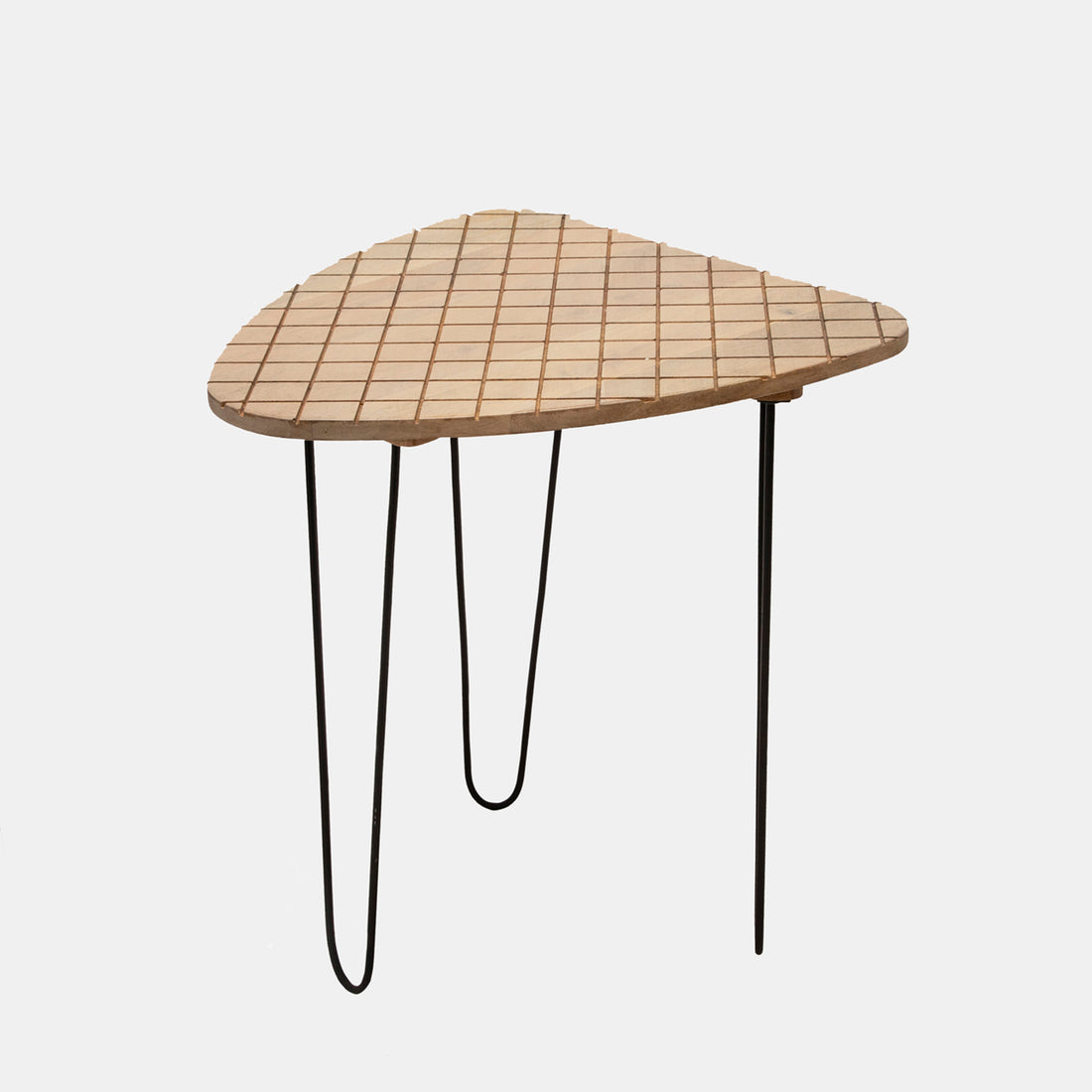 Sagebrook Home S/2 Wood/metal 18/20&quot; Black/white Checkered Table