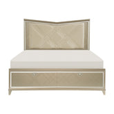 (3) Eastern King Platform Bed with LED Lighting and Footboard Storage 1522K-1WFEK*