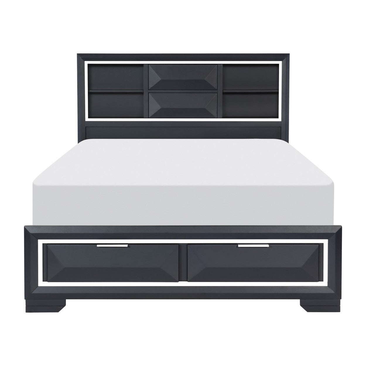 (3) Queen Platform Bed 1553-1*