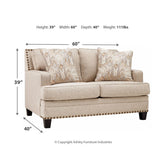 Claredon Loveseat Ash-1560235