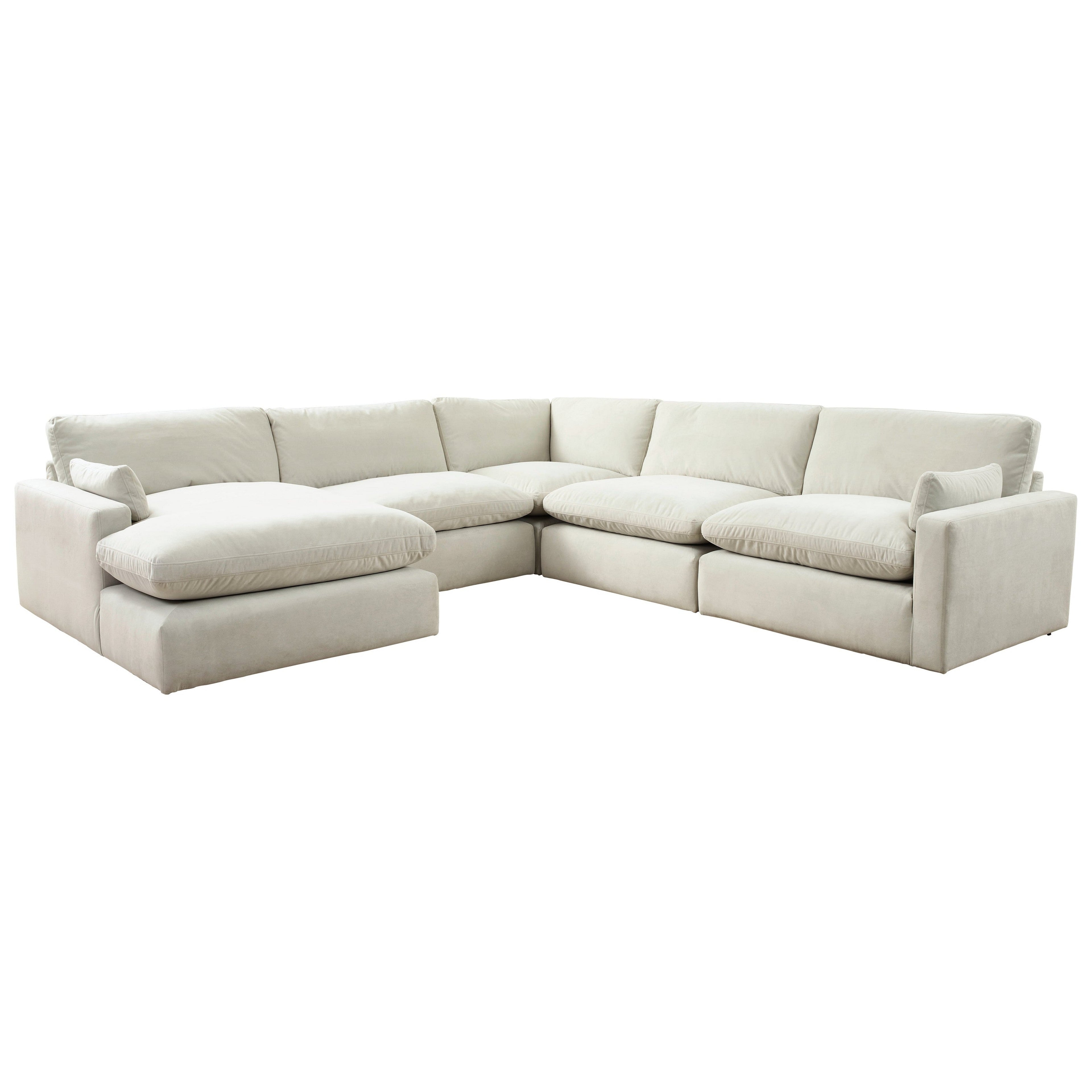 Sophie 5-Piece Sectional with Chaise Ash-15704S6